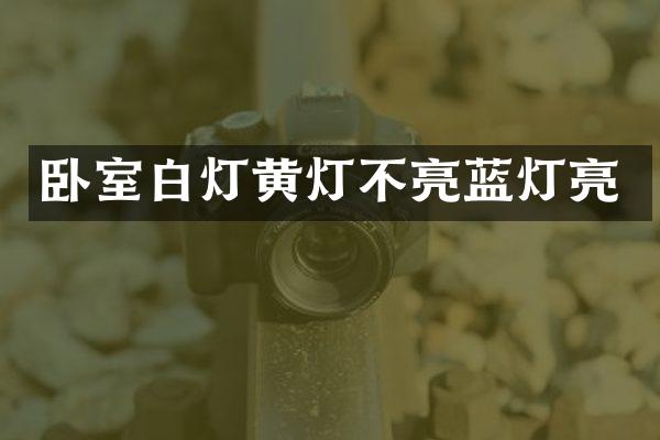 卧室白灯黄灯不亮蓝灯亮