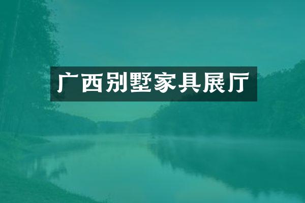 广西别墅家具展厅