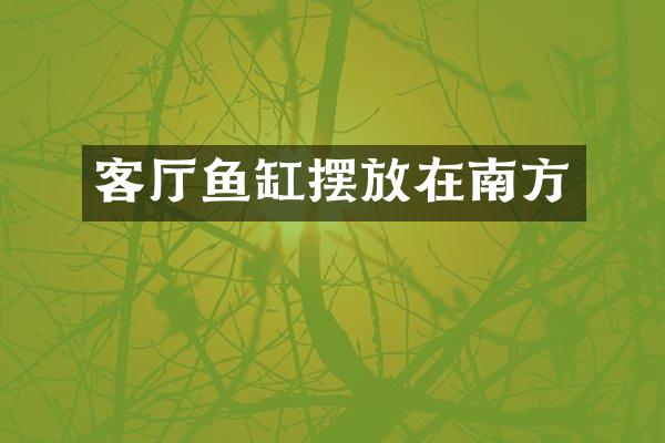 客厅鱼缸摆放在南方