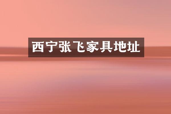 西宁张飞家具地址
