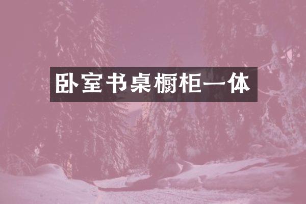 卧室书桌橱柜一体