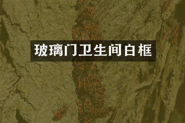 玻璃门卫生间白框