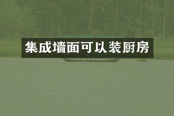 集成墙面可以装厨房