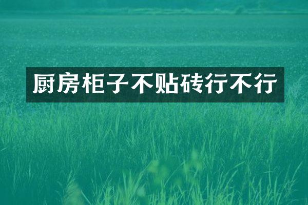 厨房柜子不贴砖行不行