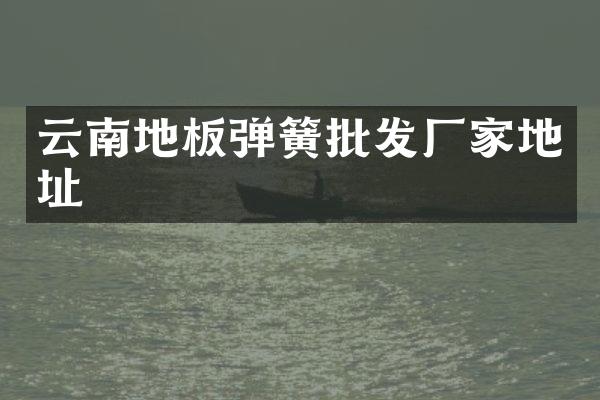 云南地板弹簧批发厂家地址