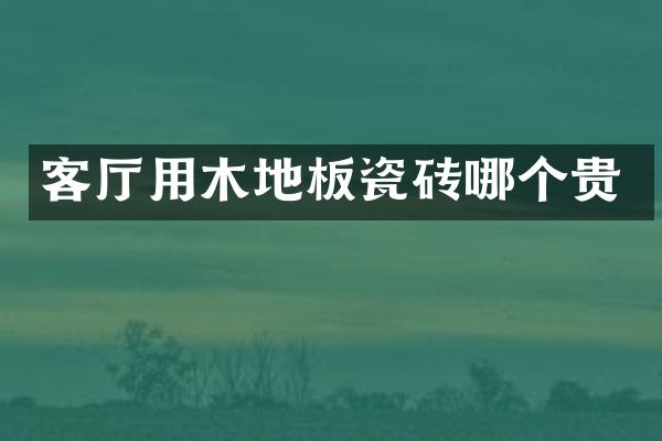 客厅用木地板瓷砖哪个贵