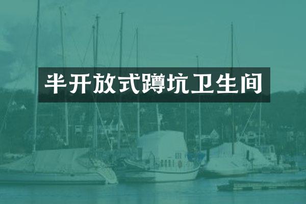 半开放式蹲坑卫生间