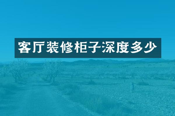 客厅装修柜子深度多少