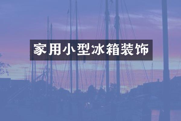 家用小型冰箱装饰
