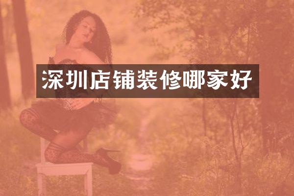 深圳店铺装修哪家好