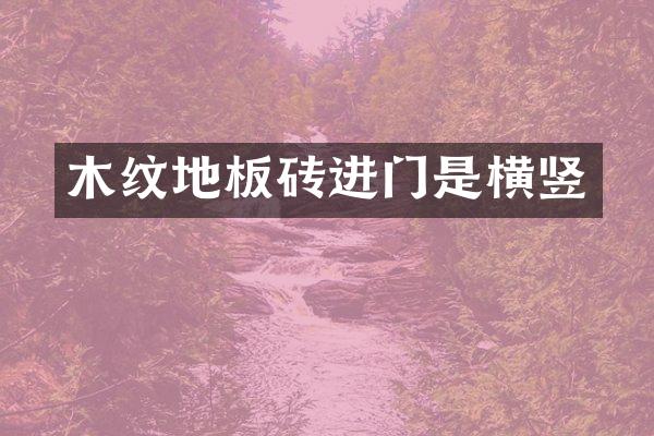 木纹地板砖进门是横竖