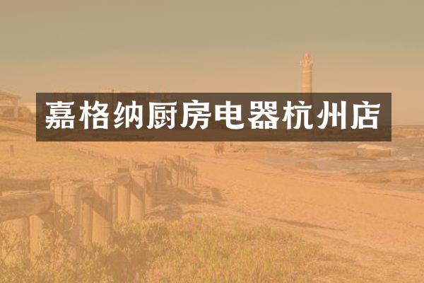 嘉格纳厨房电器杭州店