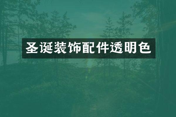 圣诞装饰配件透明色