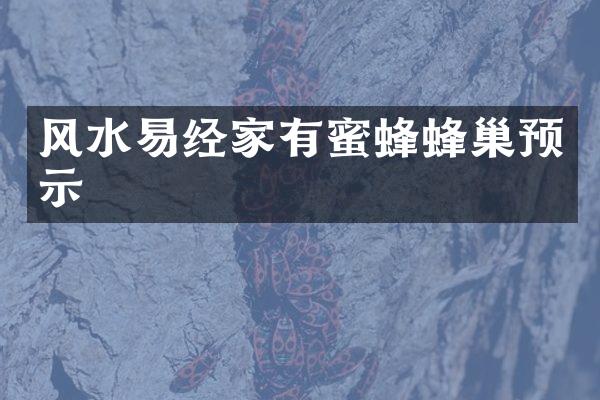 风水易经家有蜜蜂蜂巢预示