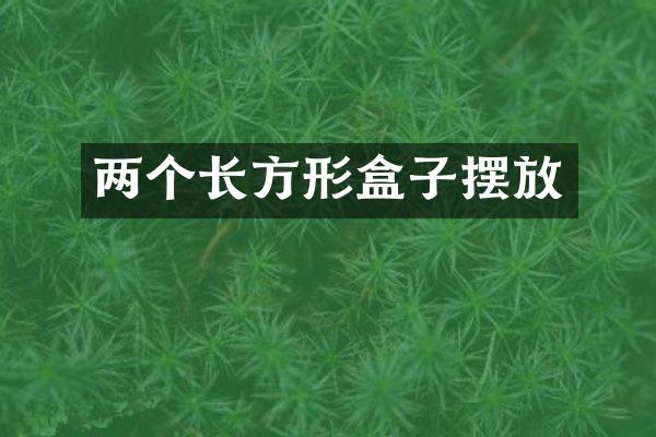 两个长方形盒子摆放