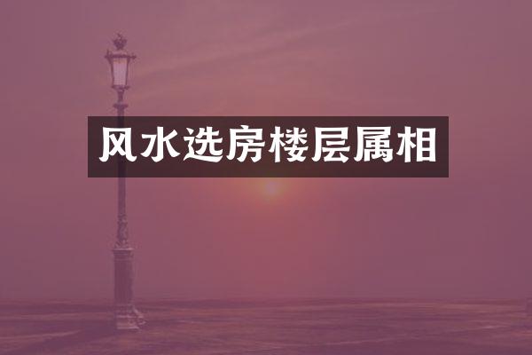 风水选房楼层属相