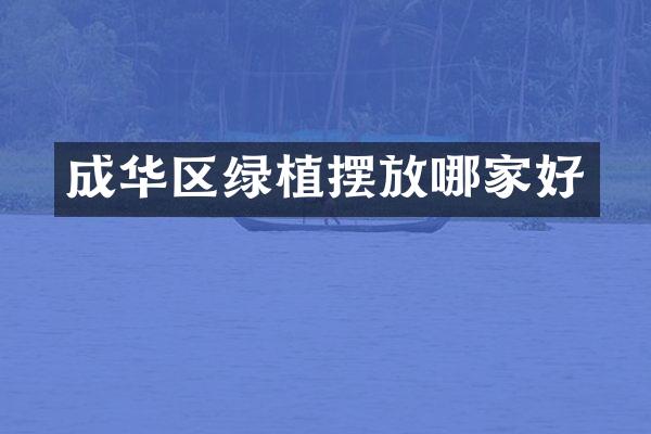 成华区绿植摆放哪家好