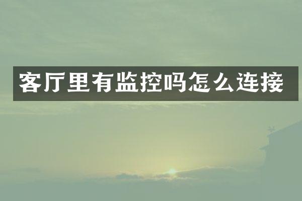 客厅里有监控吗怎么连接