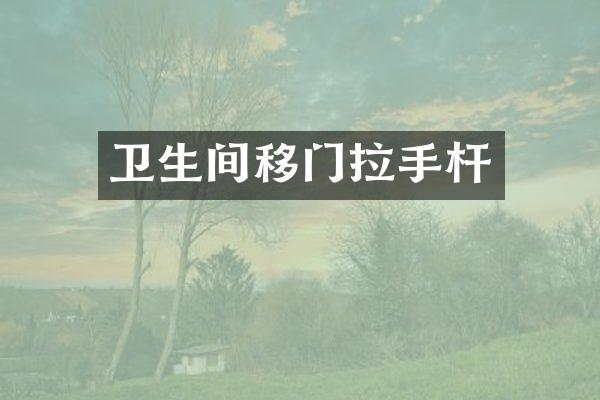 卫生间移门拉手杆