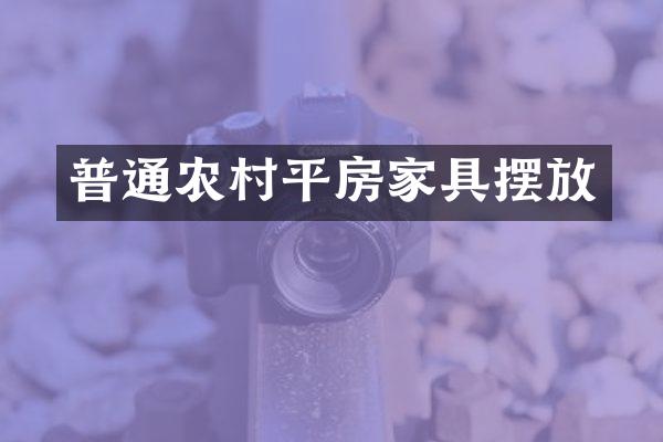 普通农村平房家具摆放