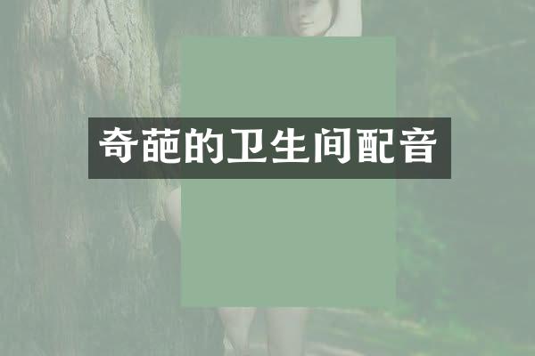 奇葩的卫生间配音