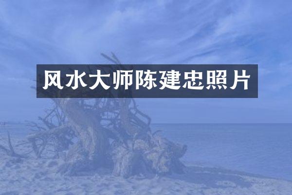 风水大师陈建忠照片