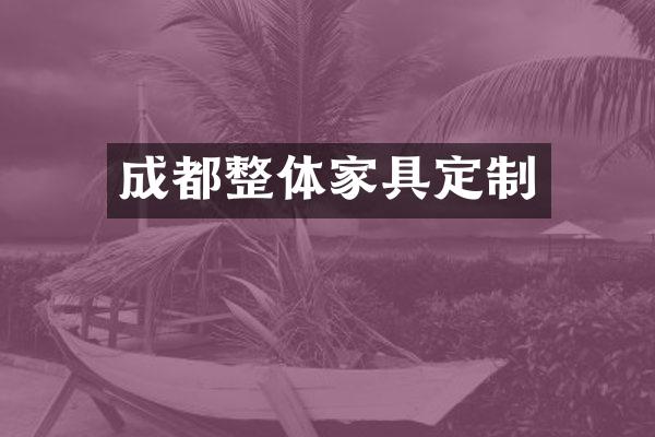 成都整体家具定制
