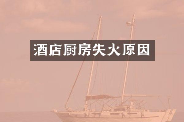 酒店厨房失火原因