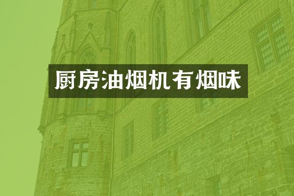 厨房油烟机有烟味