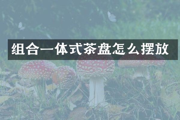 组合一体式茶盘怎么摆放