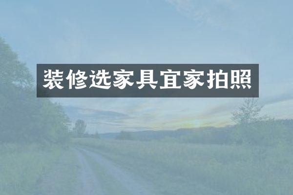 装修选家具宜家拍照