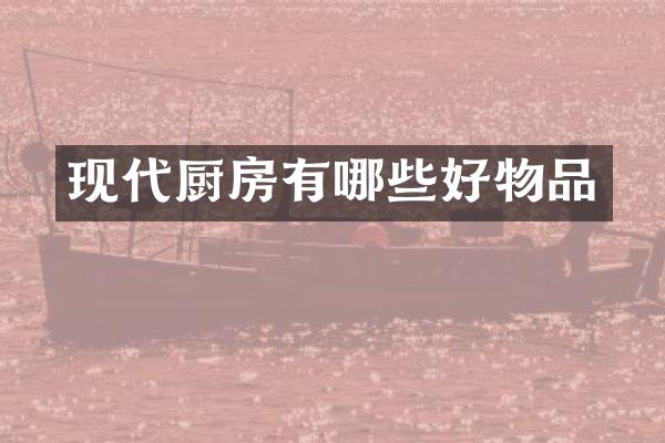 现代厨房有哪些好物品