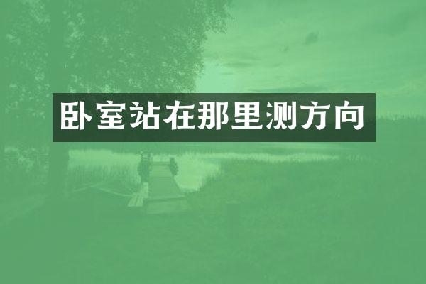 卧室站在那里测方向