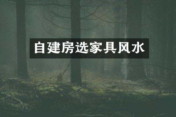 自建房选家具风水