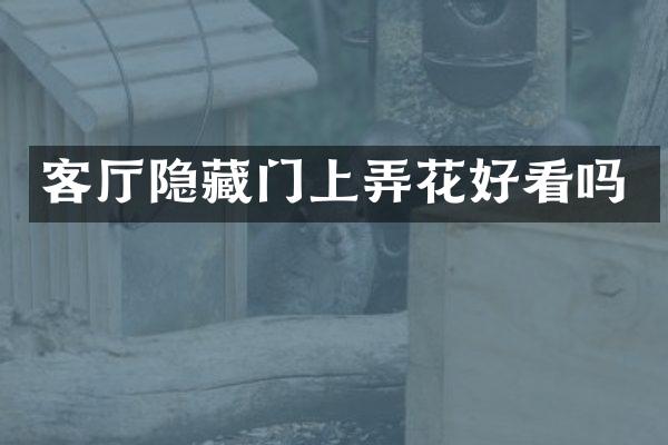 客厅隐藏门上弄花好看吗