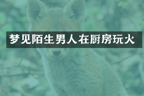梦见陌生男人在厨房玩火