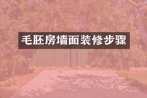 毛胚房墙面装修步骤