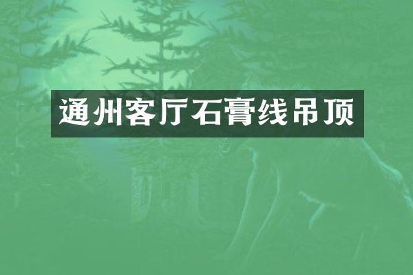 通州客厅石膏线吊顶