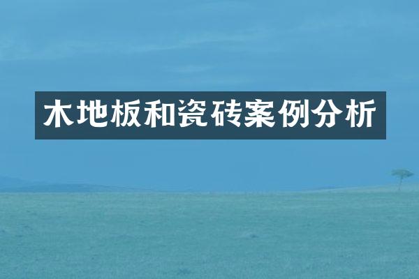 木地板和瓷砖案例分析