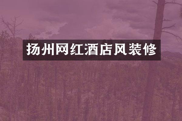 扬州网红酒店风装修