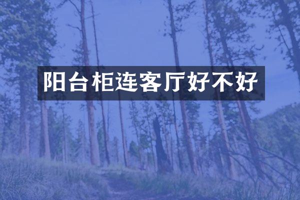 阳台柜连客厅好不好