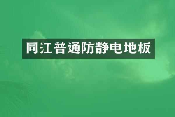 同江普通防静电地板