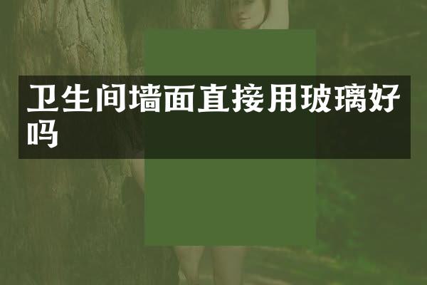 卫生间墙面直接用玻璃好吗
