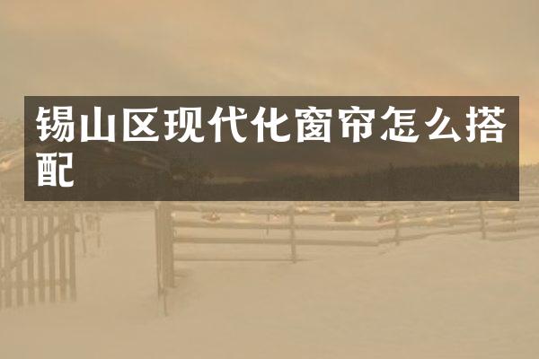 锡山区现代化窗帘怎么搭配