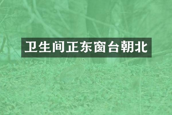 卫生间正东窗台朝北