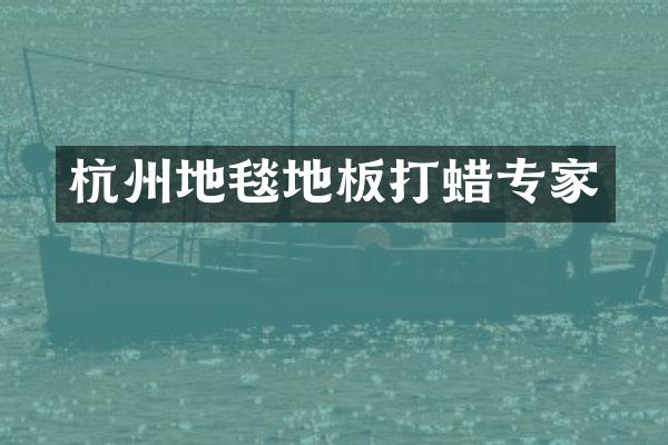 杭州地毯地板打蜡专家