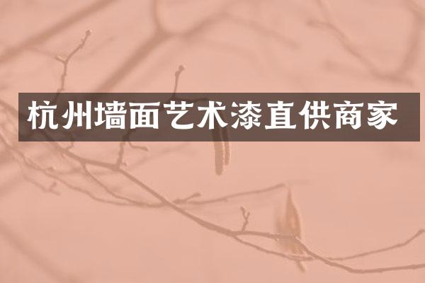 杭州墙面艺术漆直供商家