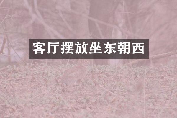 客厅摆放坐东朝西