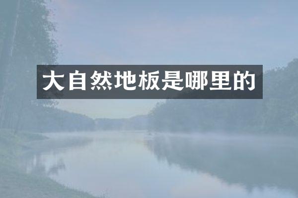 大自然地板是哪里的