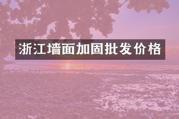 浙江墙面加固批发价格